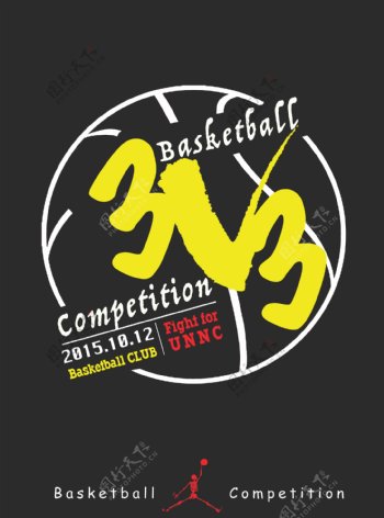 3V3篮球赛海报
