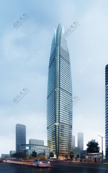 城市高楼商务建筑设计图