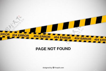 404错误页面设计矢量素材图片