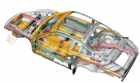 汽车外形钢板模型图片