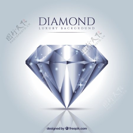 现实钻石的奢华背景