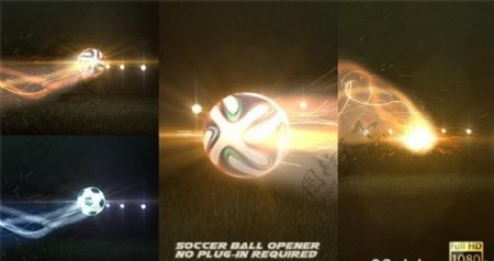 超酷足球Logo演绎动画AE模板