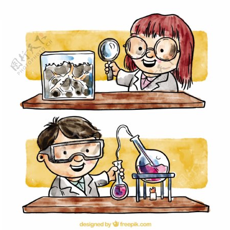 实验室里的化学家