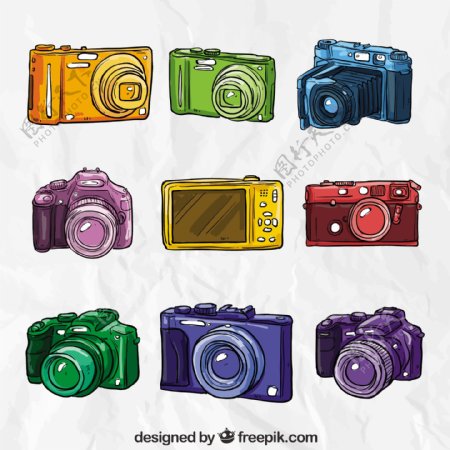 彩色手绘相机