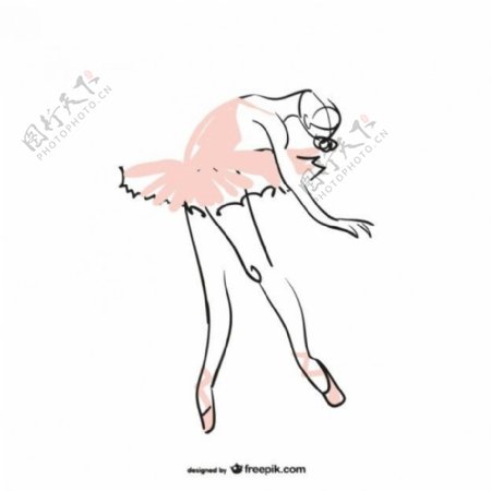 芭蕾舞者的插图