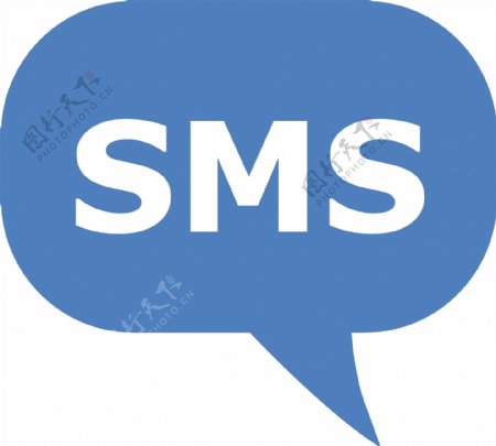SMS文本消息的简单图标