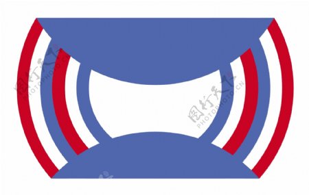 折叠纸徽章美国独立日向量的主题设计