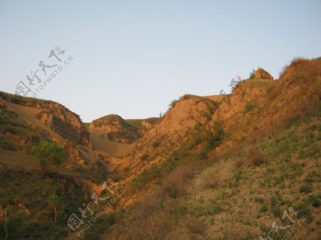 黄土高原的清晨图片