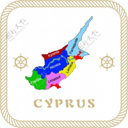 赛浦路斯地图