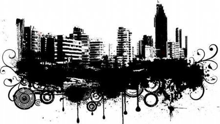 潮流城市建筑主题插画矢量素材eps格式11