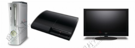 液晶电视游戏机和xbox360图片