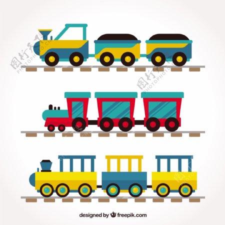 收集幼稚的火车