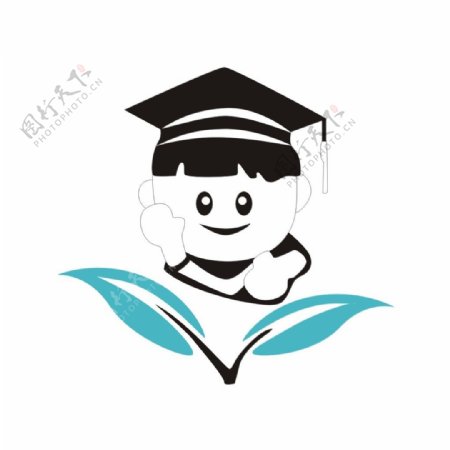 任疃博士幼儿园logo设计园徽标志标识