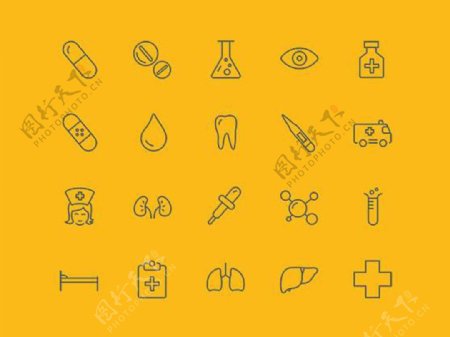 医学与科学的图标sketch素材