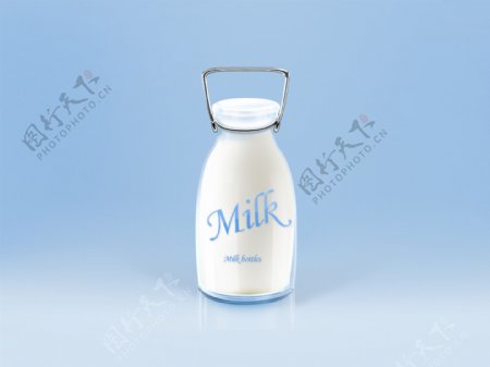 牛奶瓶icon图标psd源文件