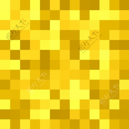 几何方块平铺背景矢量图形设计中的金色色调的广场