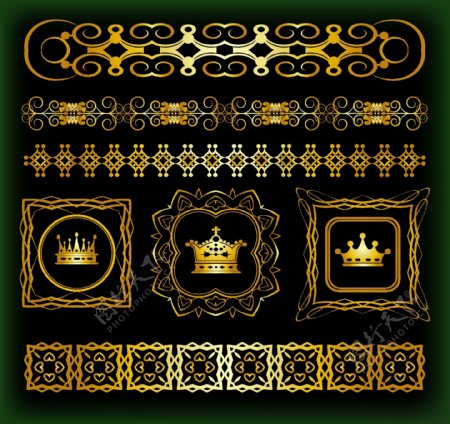 皇冠装饰品网页设计标签