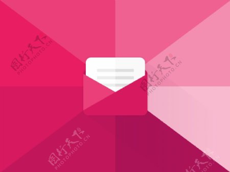 粉红色邮件图标sketch素材