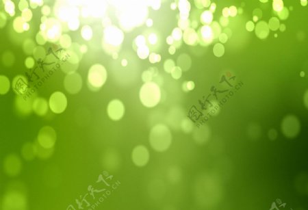绿色粒子光晕背景视频素材