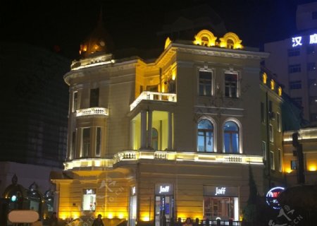 哈尔滨建筑夜景