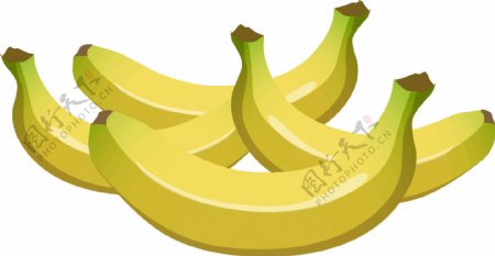 手绘水果香蕉元素