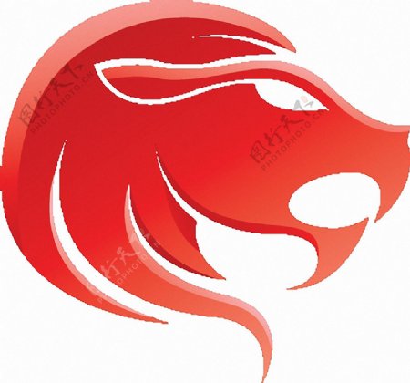 红色狮子图标免抠png透明素材