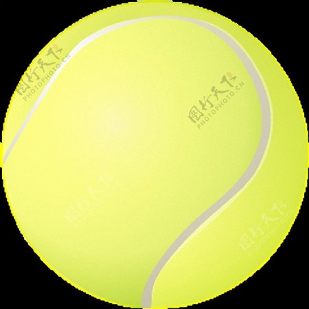 手绘绿色网球免抠png透明素材