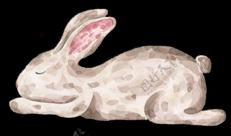 卡通软萌兔兔装饰图案