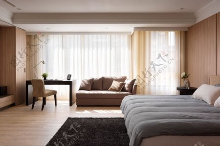 室内卧室现代时尚环保装修效果图
