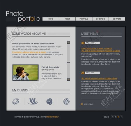 国外创意商业制作网页网站设计
