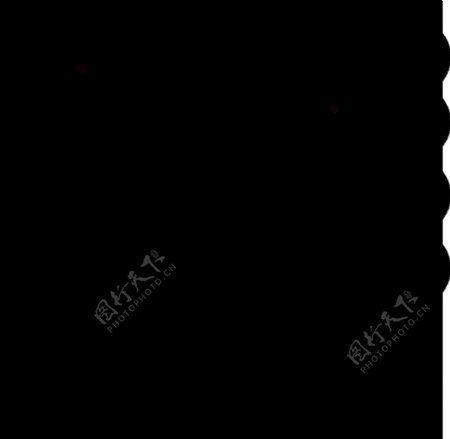 黑白线条化综合图标集