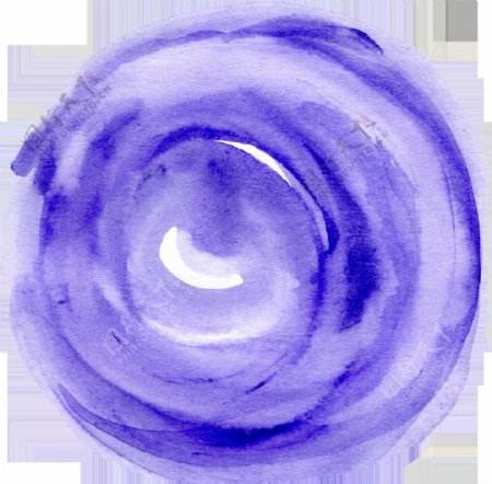 梦幻紫色圆盘透明素材