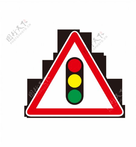 世界交通安全日卡通红绿灯信号的元素元素