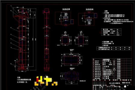 斗提机总图CAD机械图纸