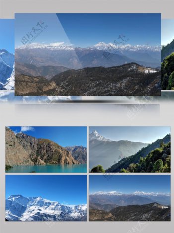 尼泊尔自然风光展示摄影宣传片