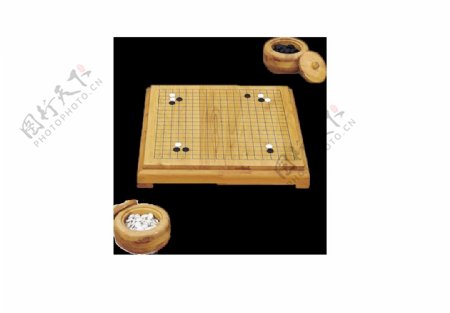 木质桌子围棋元素