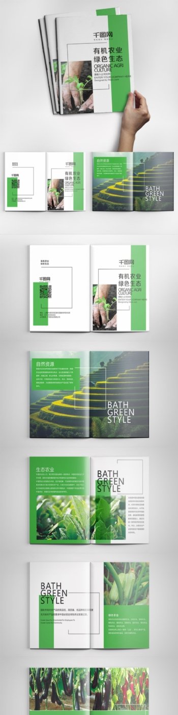 绿色小清新农业果蔬生态绿色画册