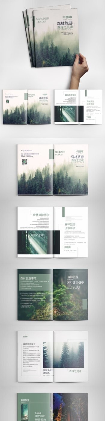 梦幻意境森林旅游宣传画册