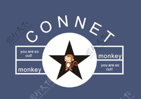 monkey卡通图案