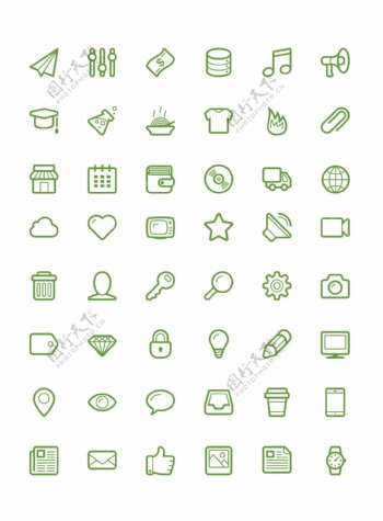 48个生活素材icons