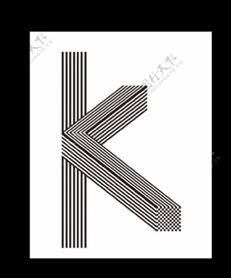 Kk字母创意设计创意字体