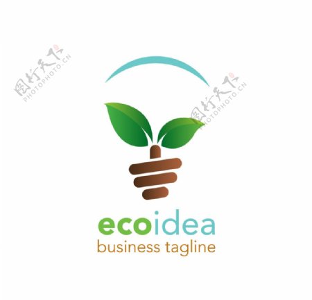 绿叶生态商业标志