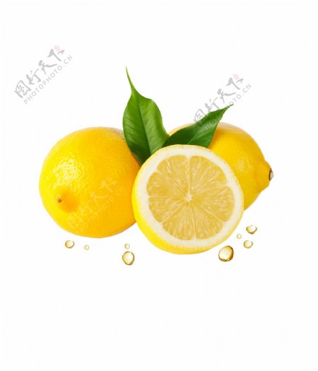 黄色柠檬png元素