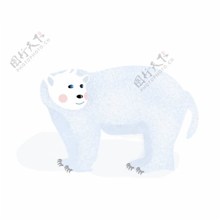 简约白熊动物设计可商用元素