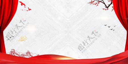 国庆节快乐海报背景