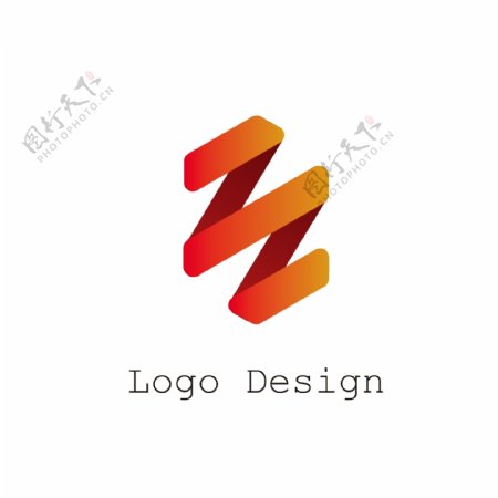 现代抽象企业商标logo设计