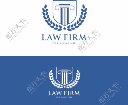 lawfirm抽象图案logo模板