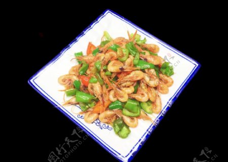 虾米炒青椒