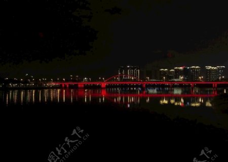 厦门五缘湾湿地公园厦门红桥灯光