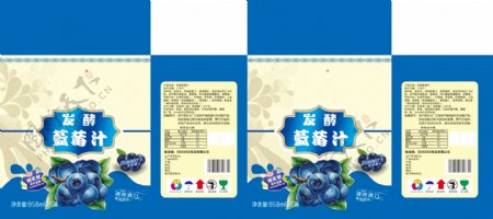 蓝莓汁饮品包装设计